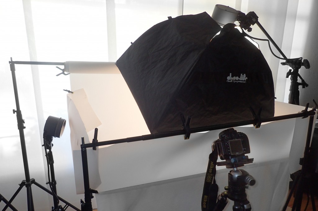 Studio set Up to Shoot Reflective Products by Picsera