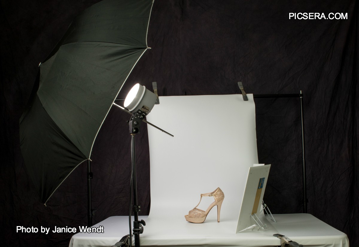 Shooting Products with a Silver Umbrella