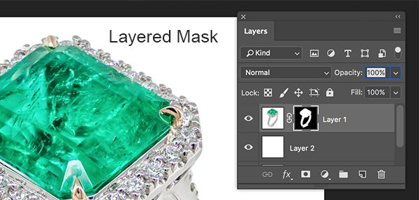Background Removal Service with layered mask