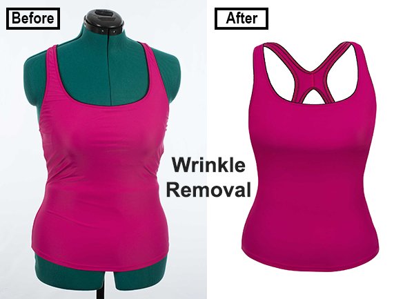 Background Removal Service with Invisible Mannequin and Wrinkle Removal